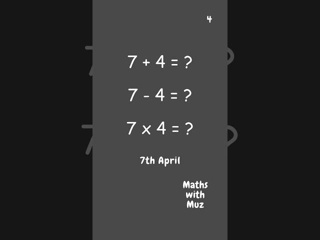 7th April - Date Arithmetic