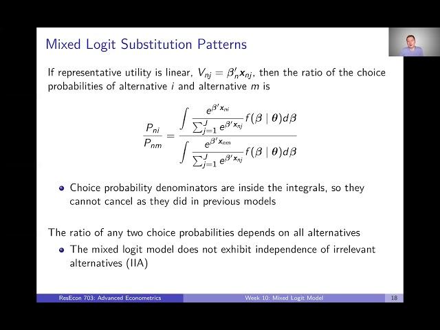 Week 10: Mixed Logit Model | Video 4: Substitution Patterns