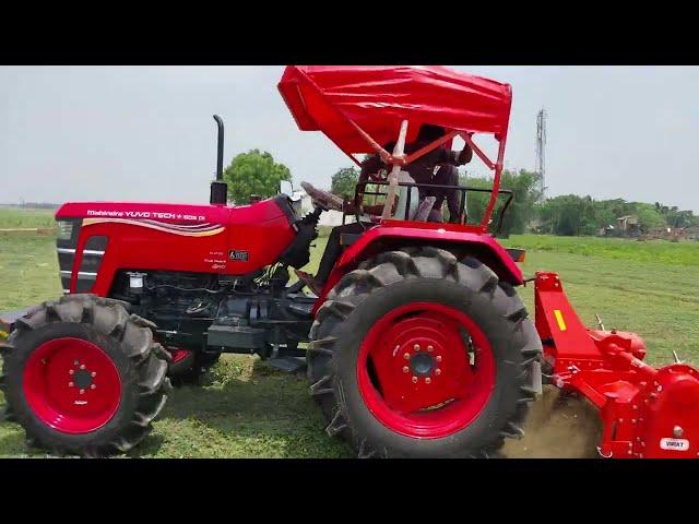 Mahindra Yuvo Tech +585 4wd Tractor Demo||Front Tyre 11:2:20||Gear-M1||