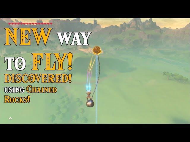 NEW Way to Fly DISCOVERED using Chained Rocks! ENDLESS GAMEPLAY in Zelda Breath of the Wild Magnesis