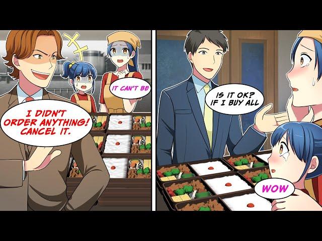 [Manga Dub] My 100 lunch boxes canceled! I bought them all for the struggling parent...!? [RomCom]