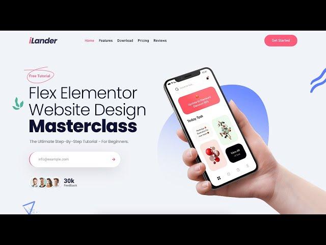 Responsive Landing Page Design in 2024 Using Elementor Flexbox (WordPress & Elementor For Beginners)