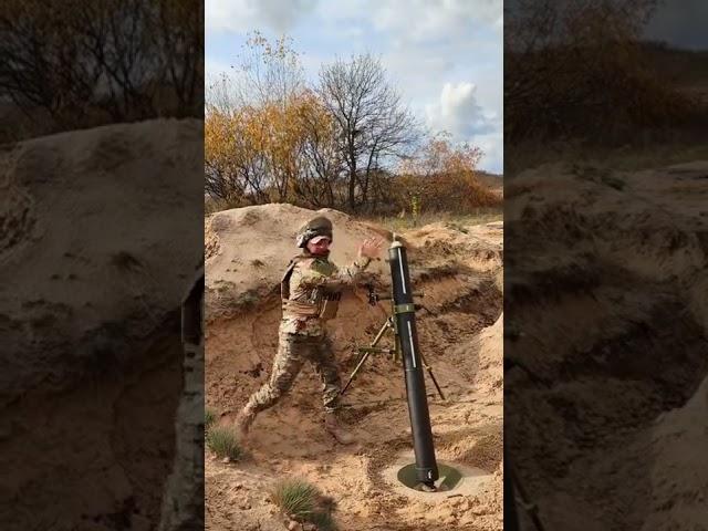 120 mm mortar in use against occupying Russian forces