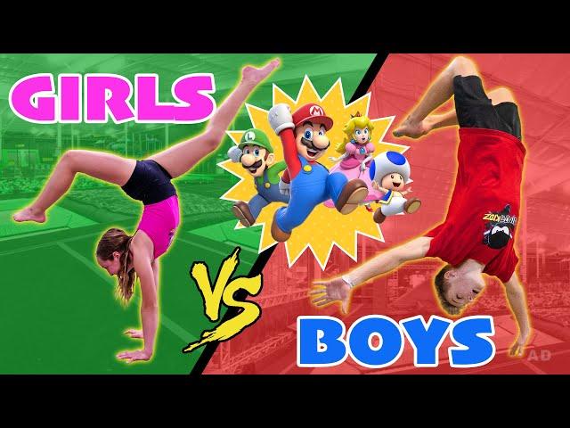 BOYS vs. GIRLS Stunt Challenge - Super Mario Bros. Wonder!