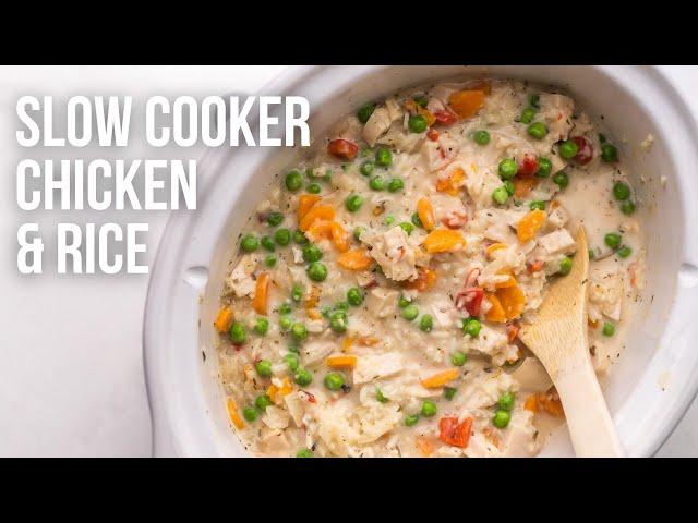 Slow Cooker Chicken and Rice l The Recipe Rebel