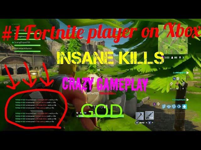 Fortnite battle royale #1 player on Xbox one (montage)