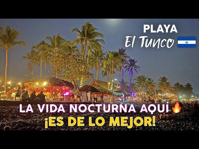 ¡UNA LOCURA! Así se disfruta en PLAYA EL TUNCO, El Salvador  Surf City 2024