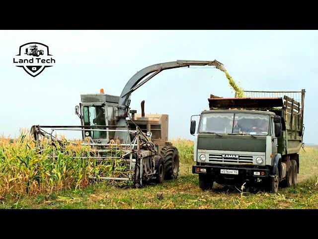 Давно такого не видел - комбайн КСК-100 убирает кукурузу на силос!