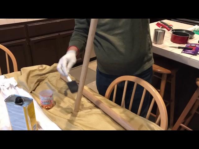 Jo Bokken Tung Oil Weapons Care & Protection Wood Finish Wooden Bo Staff and Sword How to Apply Oil