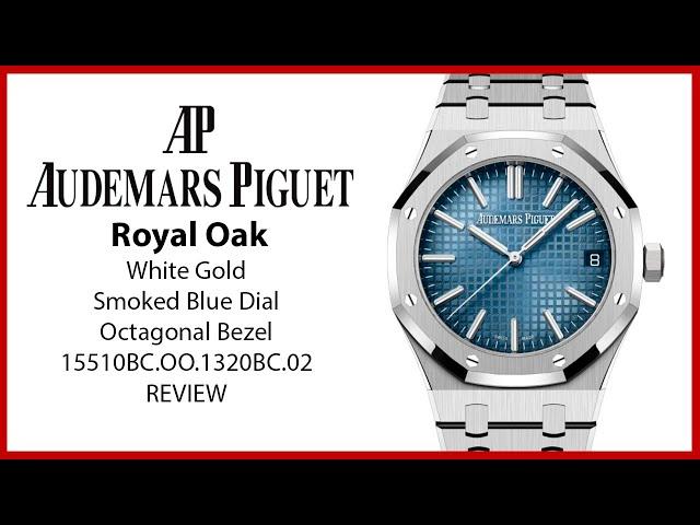 ▶ Audemars Piguet Royal Oak White Gold Smoked Blue Dial 15510BC.OO.1320BC.02 - REVIEW