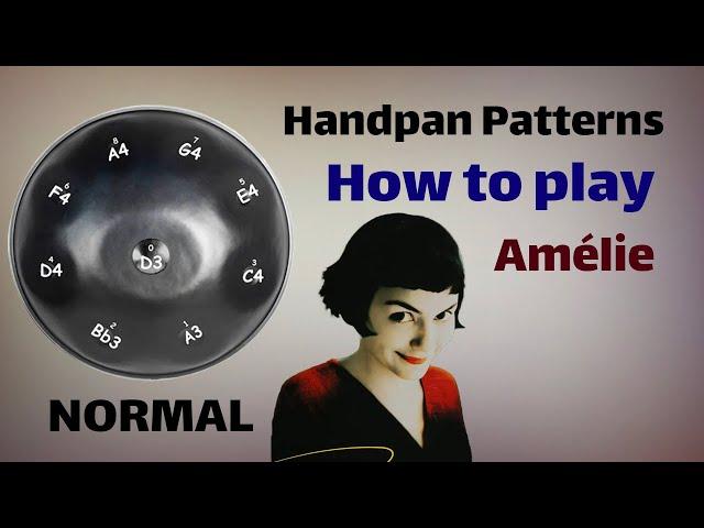 Amélie handpan tutorials l آهنگ املی