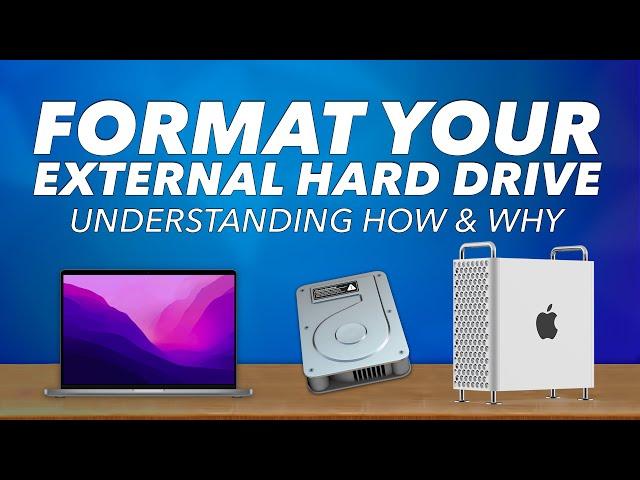 Understanding how to FORMAT your NEW External Hard Drive for your MAC - A look at Apple Disk Utility