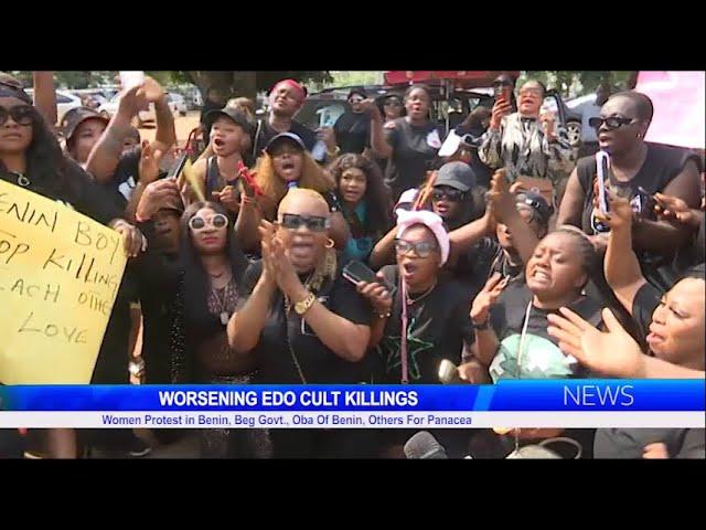 WORSENING EDO CULT KILLINGS: Women Protest in Benin, Beg Govt., Oba Of Benin, Others For Panacea