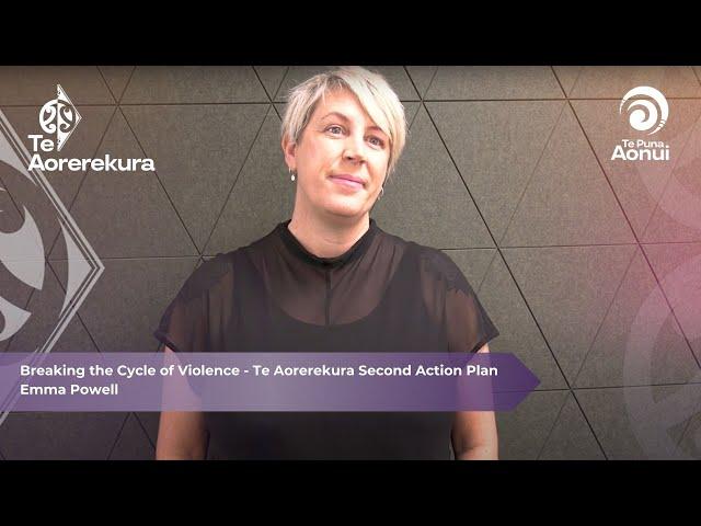Te Aorerekura - Second Action Plan Launch video | Emma Powell Chief Executive