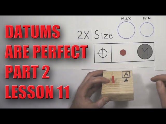 GD&T Datums Part 2, Perpendicularity - Lesson 11 - NO MATH