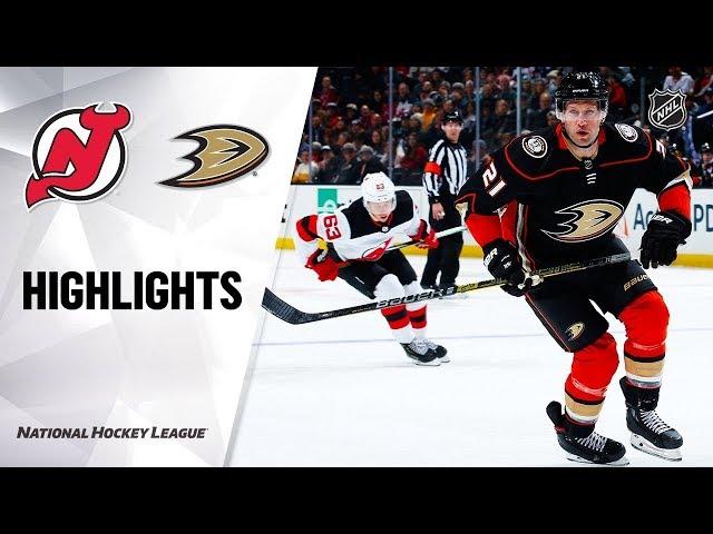 Анахайм - Нью-Джерси / NHL Highlights | Devils @ Ducks 03/01/20