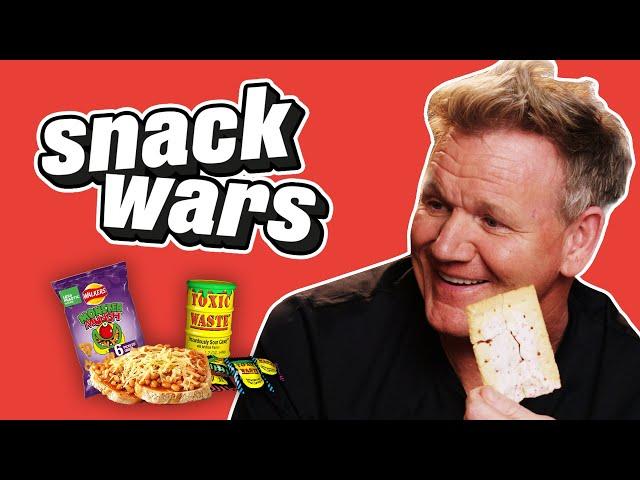 Gordon Ramsay Judges American & English Snacks | Snack Wars | @LADbible