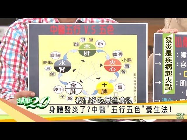 身體發炎了？中醫「五行五色」養生法！健康2.0