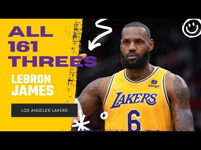 LeBron James ALL 161 Three-Pointers From 2021-22 NBA Regular Season | King of NBA