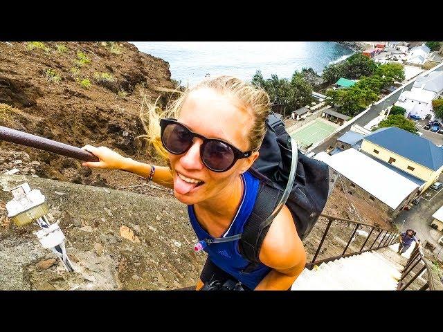 St. Helena Island! Scary dinghy landing and 699 steps! Sailing Vessel Delos Ep.153