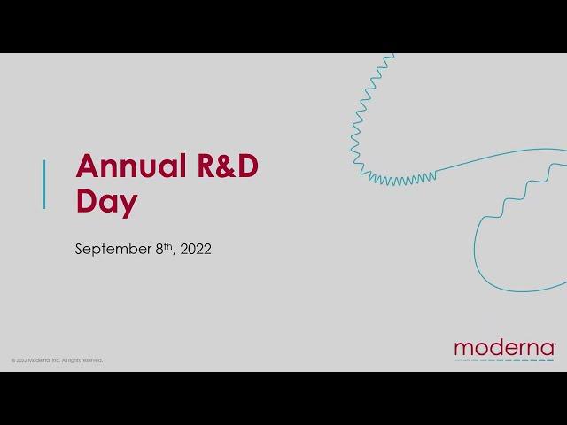 Moderna Annual R&D Day 2022