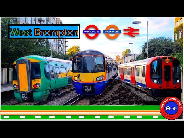 Trains at West Brompton Station [WBP] - WLL/LU (06/10/2023)