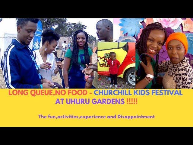 Long Queue,No Food - Churchill Kids Festival At Uhuru Gardens