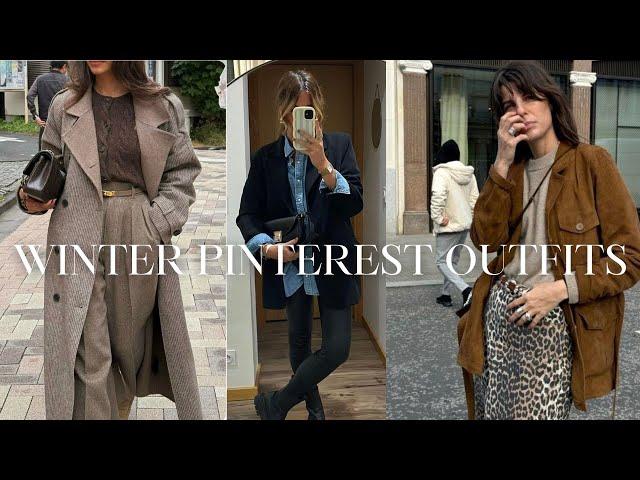 RECREATING WINTER PINTEREST OUTFITS 2024 | Casual Outfit Ideas