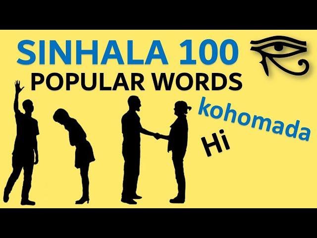 Sinhala 100 important sentences - Popular Phrases - Quick Lesson