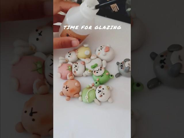 IT'S GLAZING DAY!! ||  SUGAR CLOUD #trending #claycharms#clayart #DIYcrafts #charmMaking