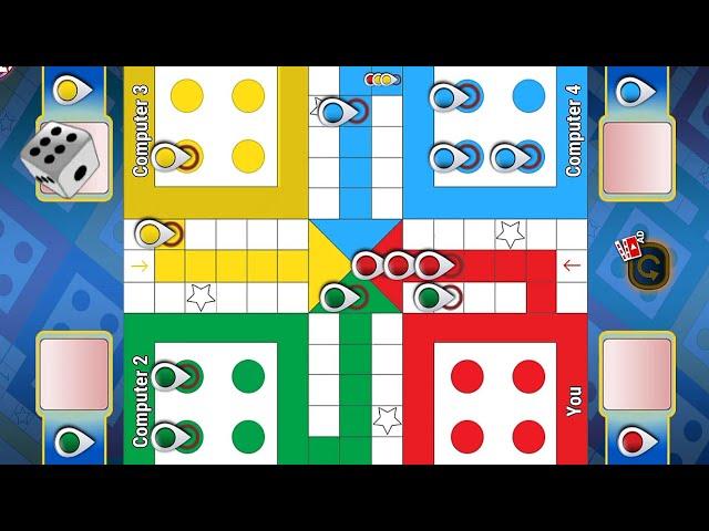 Ludo game in 4 players | Ludo King 4 players | Ludo gameplay #1563