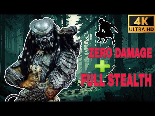 Predator  Hunting Grounds | PC Fireteam Literally ZERO DAMAGE & ZERO SPOT | TOTAL Stealth. 4K 60FPS