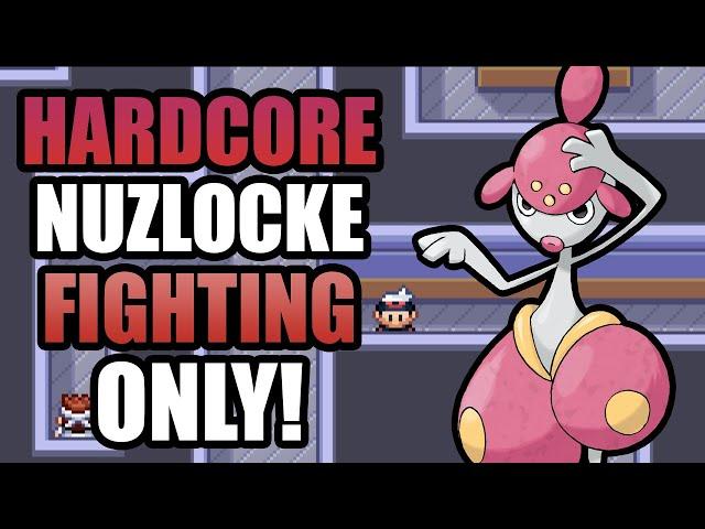 Pokémon Sapphire Hardcore Nuzlocke - Fighting Type Pokémon Only! (No items, No overleveling)