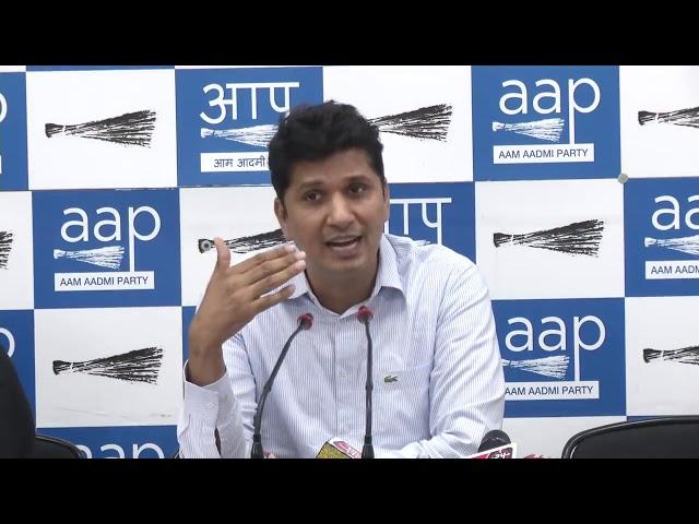 AAP Chief Spokesperson Briefs Media on Issue Related to Election at South Delhi Constituency