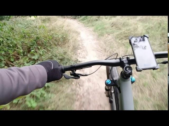 MTB Flowtrail mit Kicker in Schweinheim Richtung Oberbau bei Aschaffenburg im Spessart