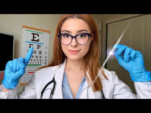 ASMR The Most DETAILED Cranial Nerve Exam Roleplay ‍️ Doctor Exam, Ear, Eye & Hearing Test