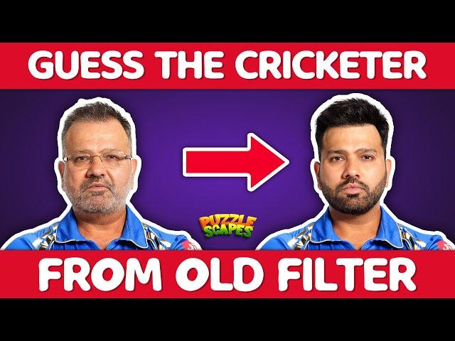 Guess the cricketers from the old filter | Guess the cricket player quiz 2024