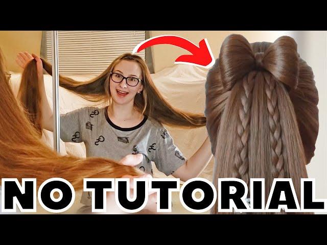 I Tried 5 Difficult Hairstyles with NO TUTORIALS