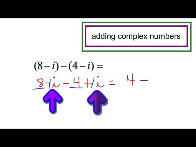 adding complex numbers