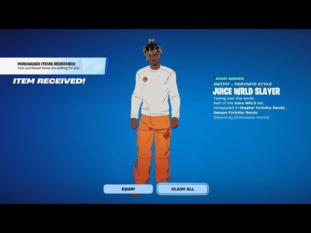 claim the free juice WRLD skin!