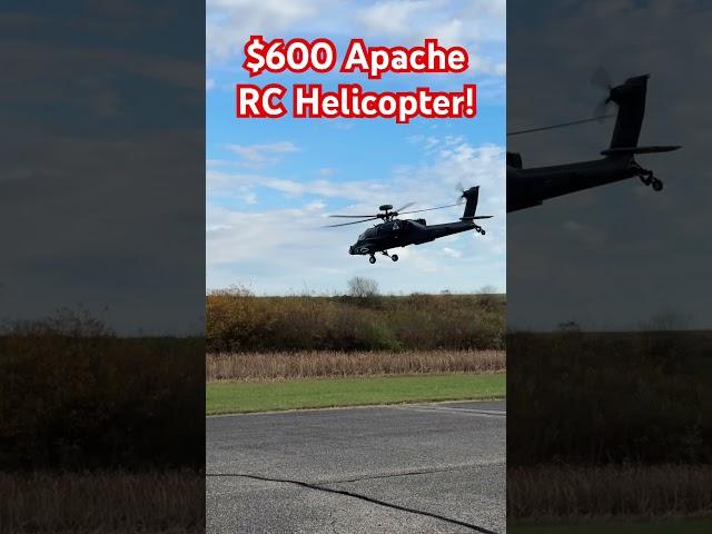 This $600 Apache RC Helicopter has a couple amazing tricks! If you love it, comment “Helicopter”!!