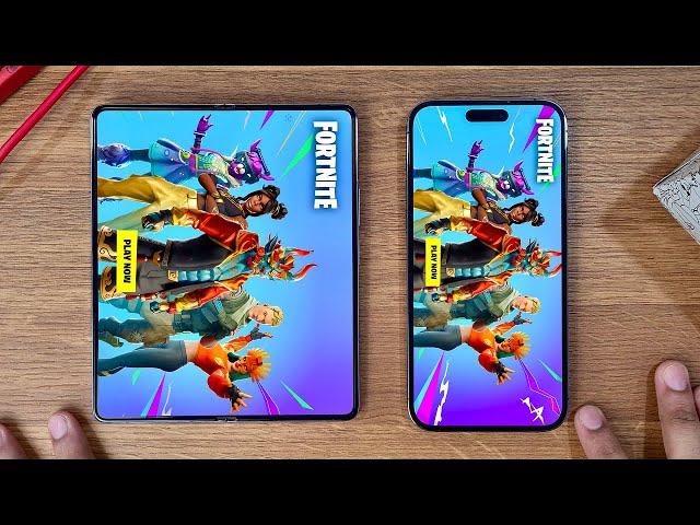 Samsung Z Fold 5 vs iPhone 14 Pro Max - SPEED TEST!