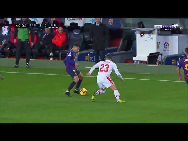 Philippe Coutinho great nutmeg vs Eibar (H) 2019 HD