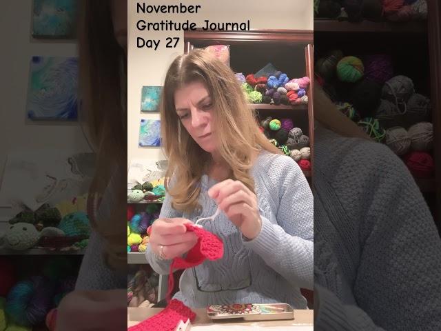 November #gratitude #journal Day 27 #handsewing Appreciation for the present moment. #mindfulness