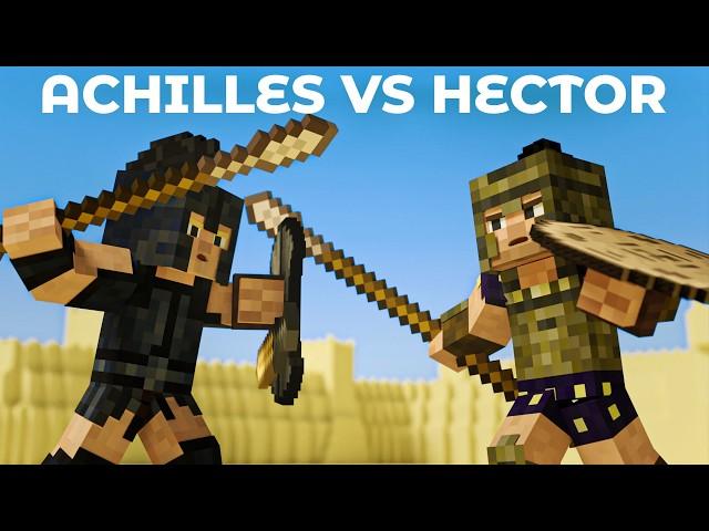 ACHILLES VS HECTOR - Epic Minecraft Animation | Troy movie duel