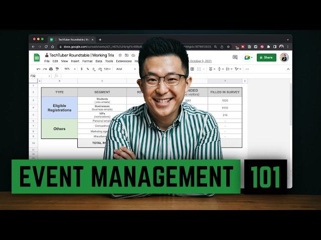 Intro to Event Planning & Management (with Google Sheets)