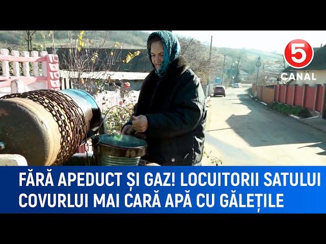 Fără apeduct și gaz. Locuitorii satului Covurlui mai cară apă cu gălețile