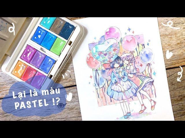 [TANUKI REVIEW] Khui set  màu nước Pastel Limited của White Nights - Có ổn so với giá thành?