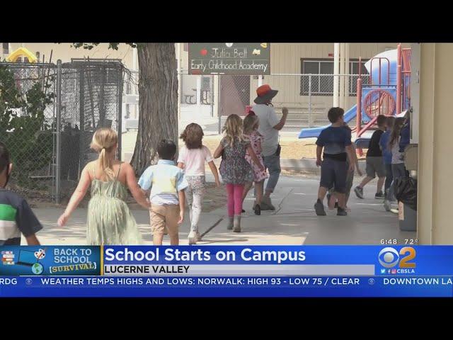 Lucerne Valley Elementary School Reopens For In-Person Instruction