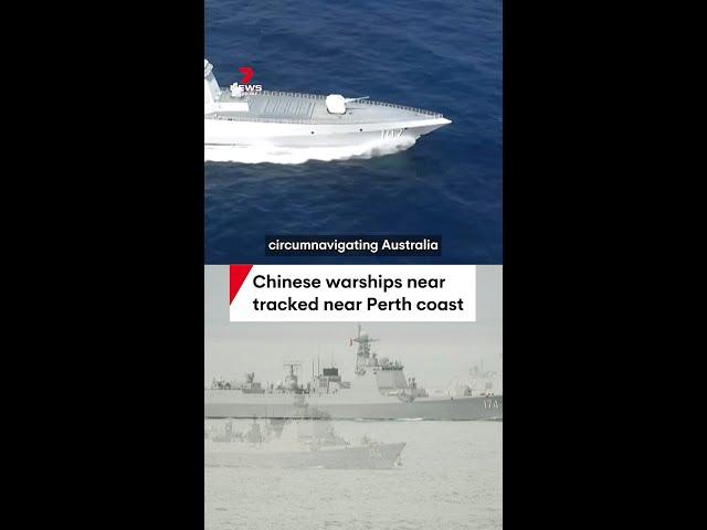 Chinese warships travel near Perth coastline